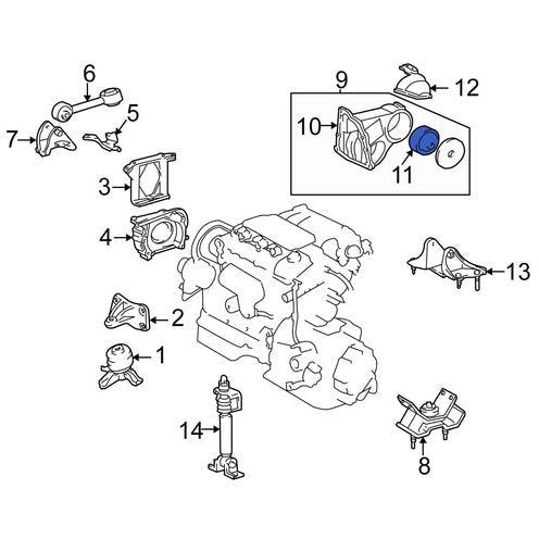 Delrin Rear Motor Mount for Toyota 1MZ-FE