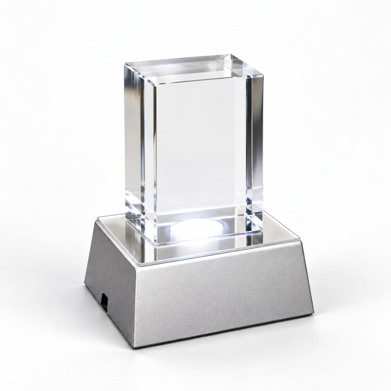 Personalized 3D Photo in K9 Crystal - Rectangular