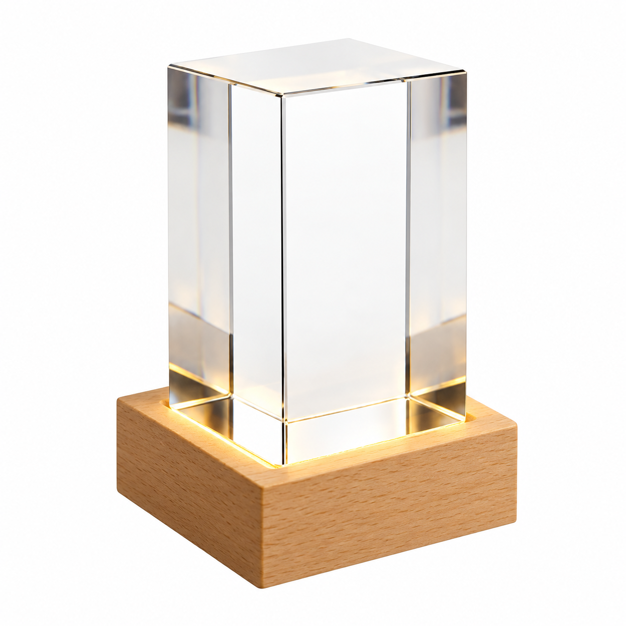 Personalized 3D Photo in K9 Crystal - Rectangular