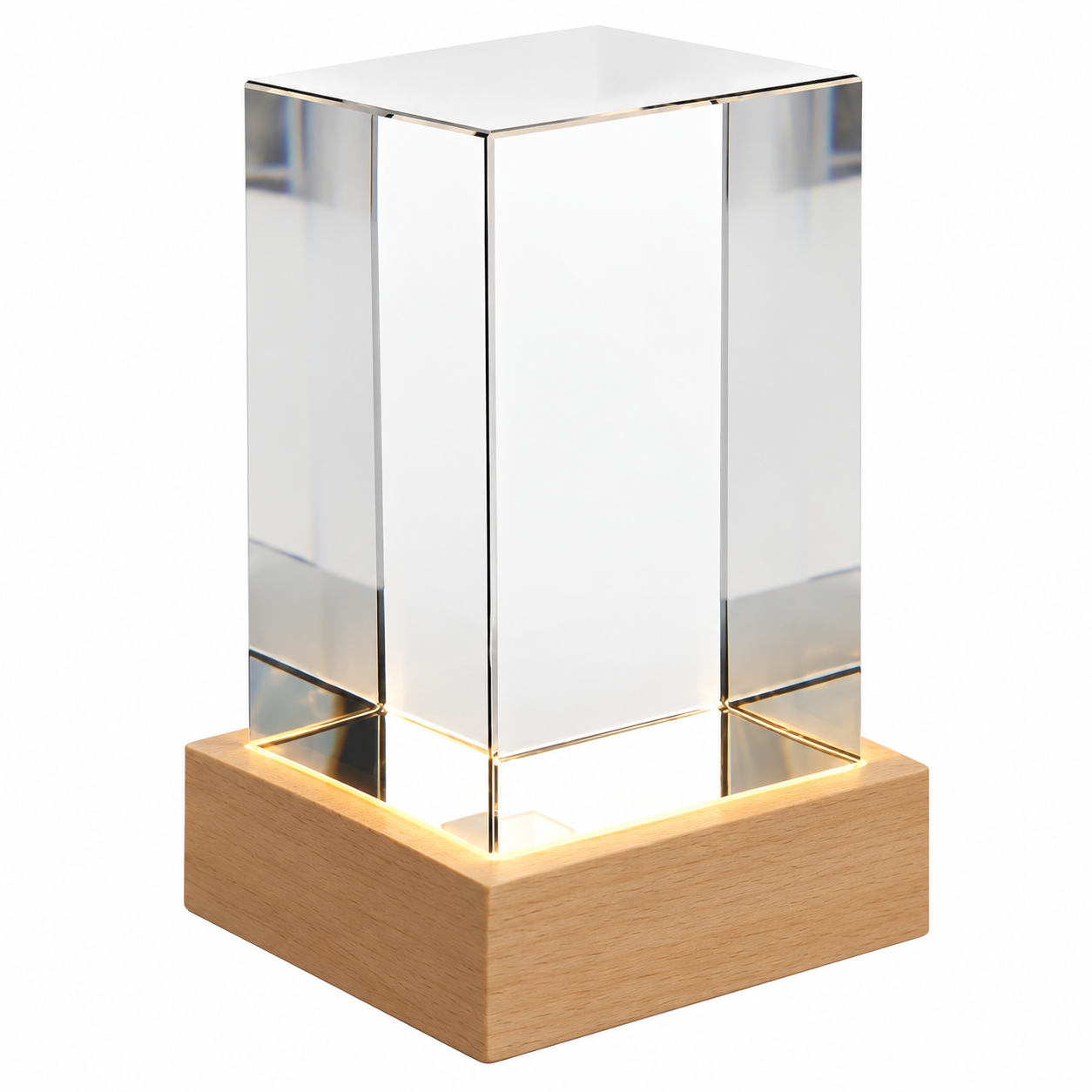 Personalized 3D Photo in K9 Crystal - Rectangular