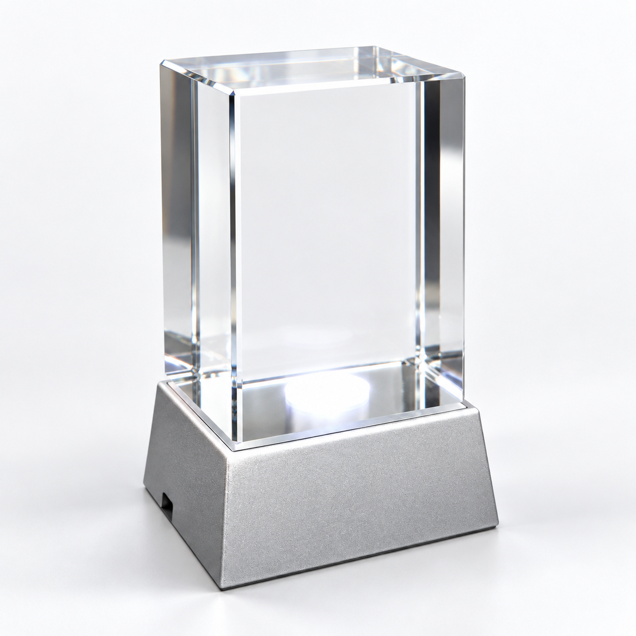 Personalized 3D Photo in K9 Crystal - Rectangular