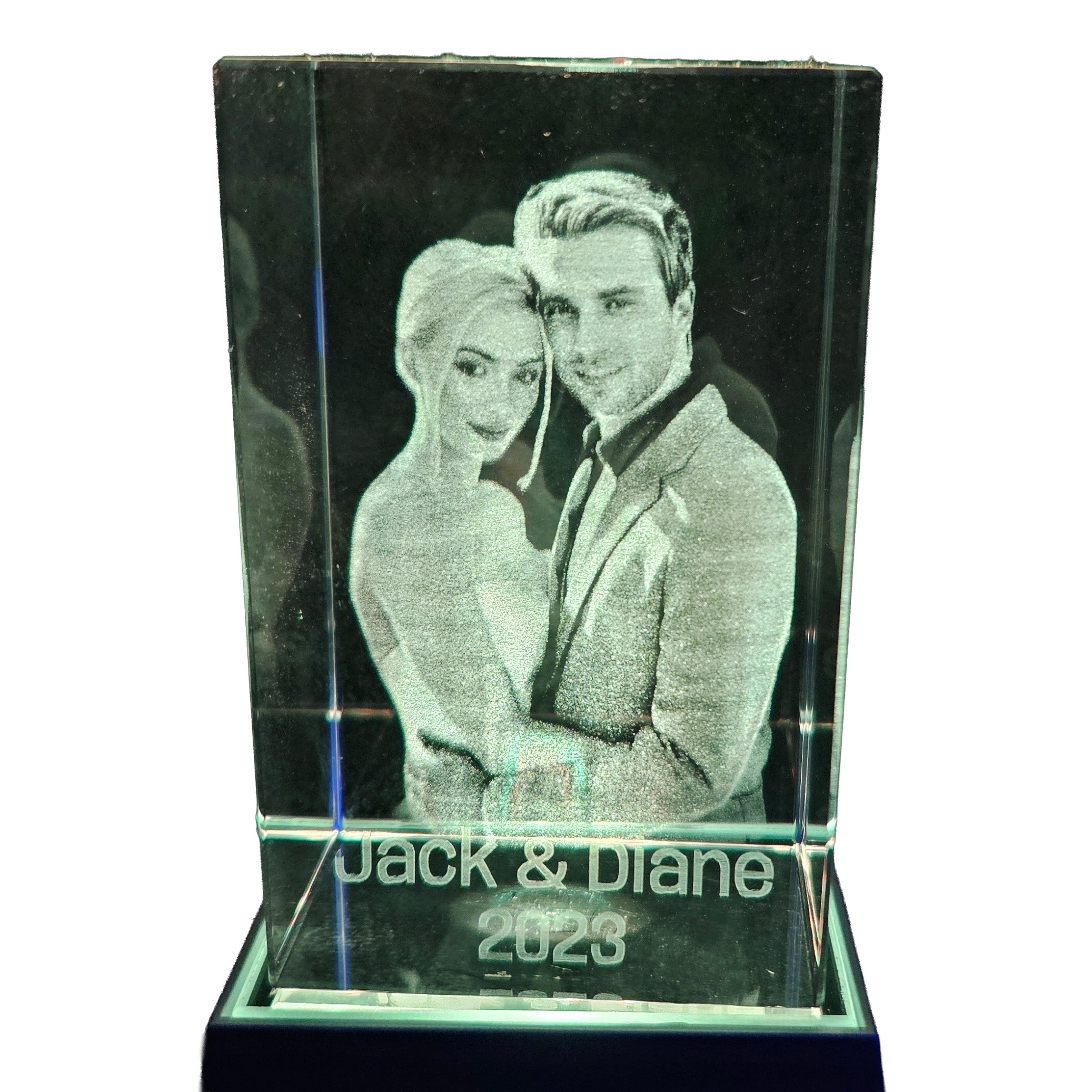 Personalized 3D Photo in K9 Crystal