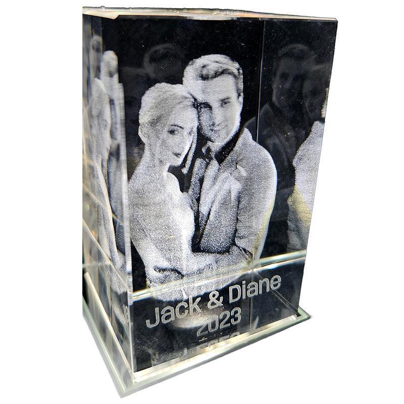 Personalized 3D Photo in K9 Crystal