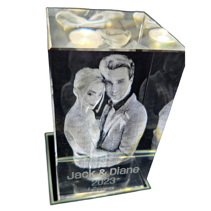 Personalized 3D Photo in K9 Crystal