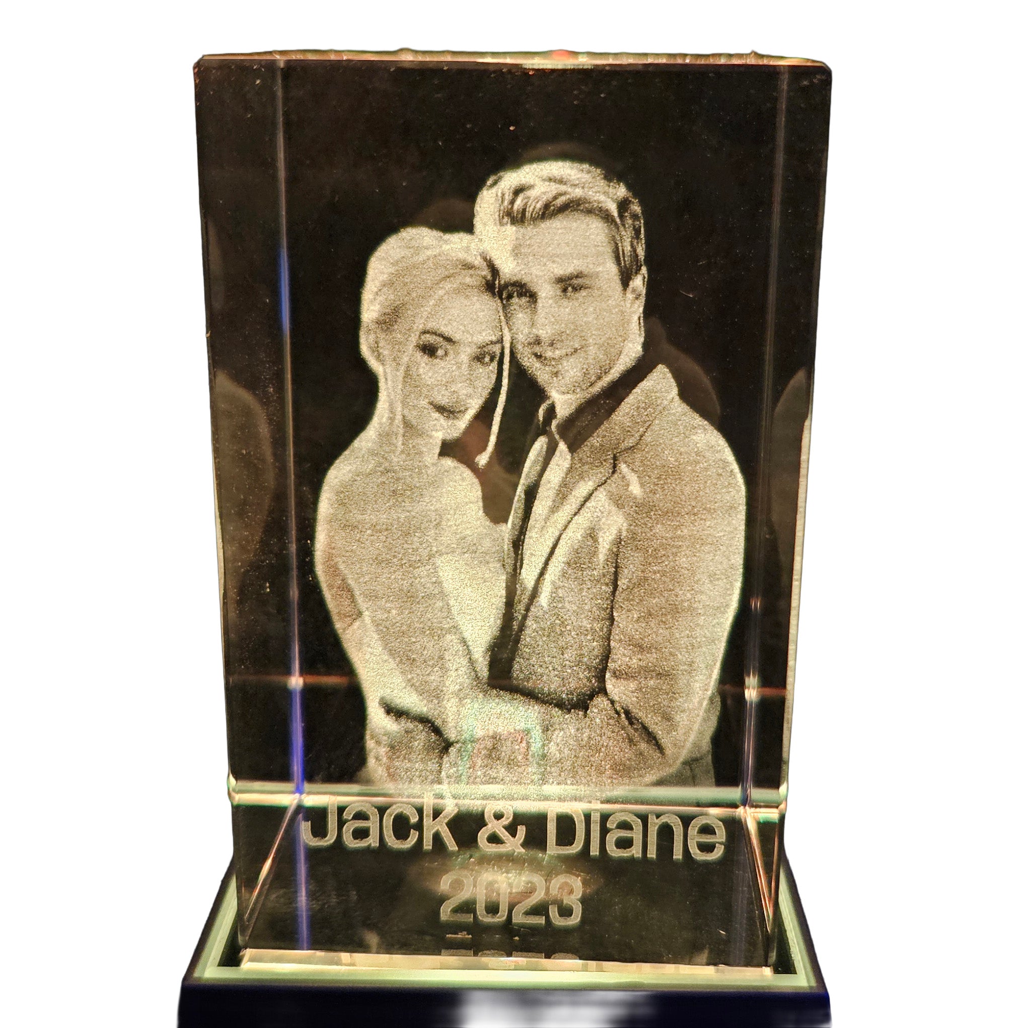 Personalized 3D Photo in K9 Crystal