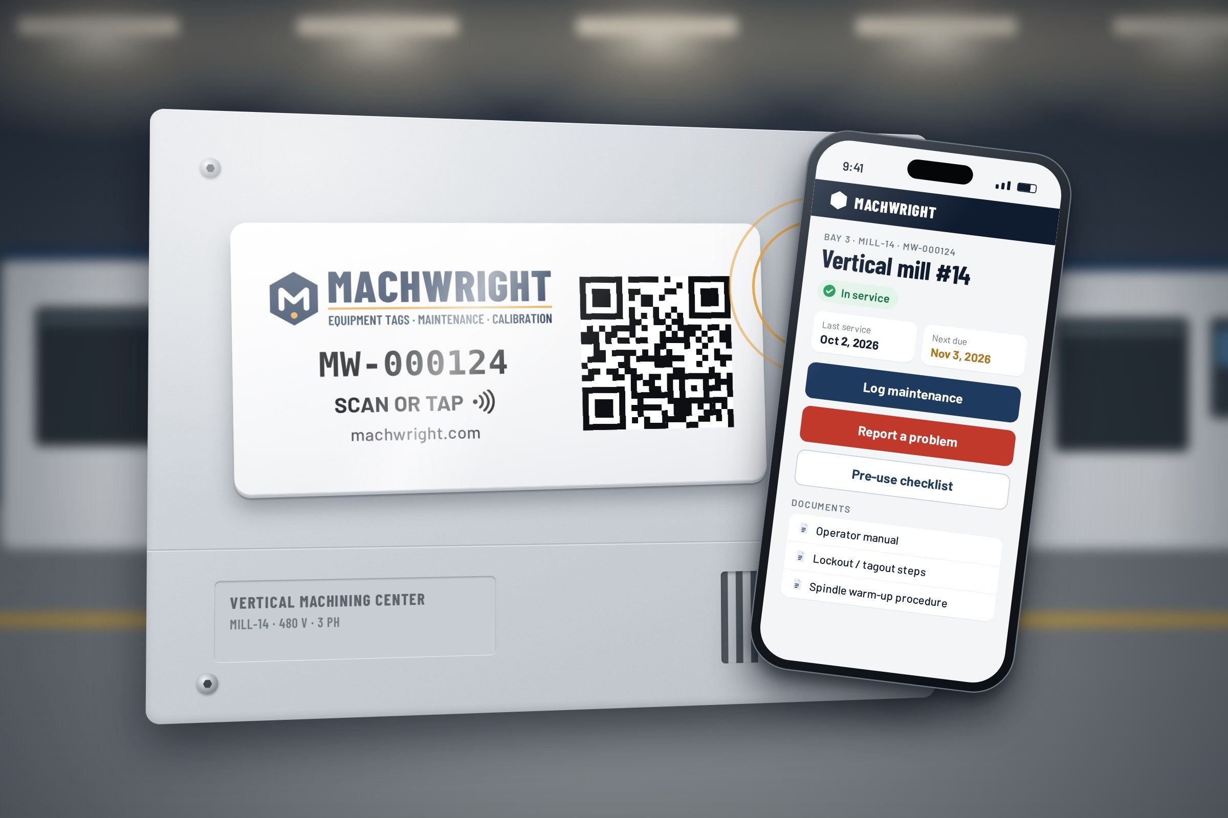 Machwright Asset Tags